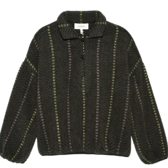 The GREAT. -- The Outlander Pullover -- Moss Creek Chevron Stripe -- Size 1 - Picture 1 of 5